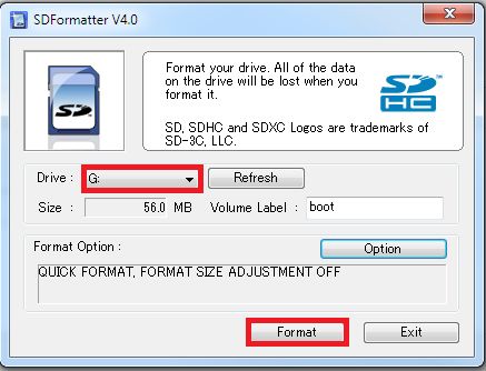 sd memory card formatter linux for raspberry pi 3